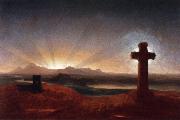 Thomas Cole Cross at Sunset oil painting artist